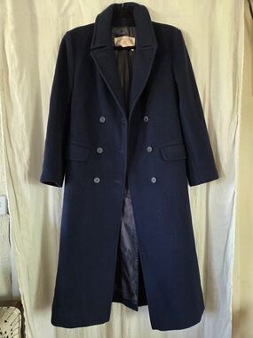 Pendleton | 100% Wool  Navy Double-Breasted Pea Coat